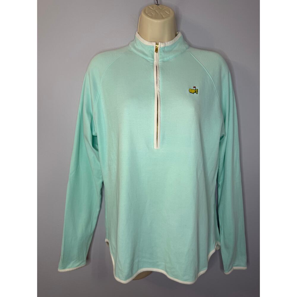 Magnolia Lane Masters Augusta Masters Golf Light TealFull Zip Sweatshirt M